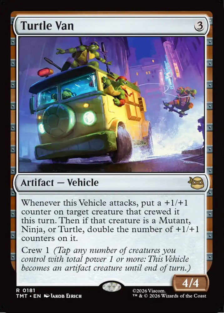 Turtle Van TMT Artifact Vehicle NM