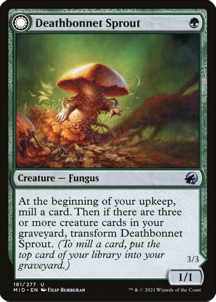 Deathbonnet Sprout/Deathbonnet Hulk MID Creature Fungus/Fungus Horror NM