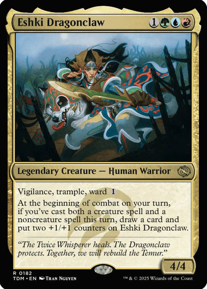Eshki Dragonclaw TDM Legendary Creature Human Warrior NM