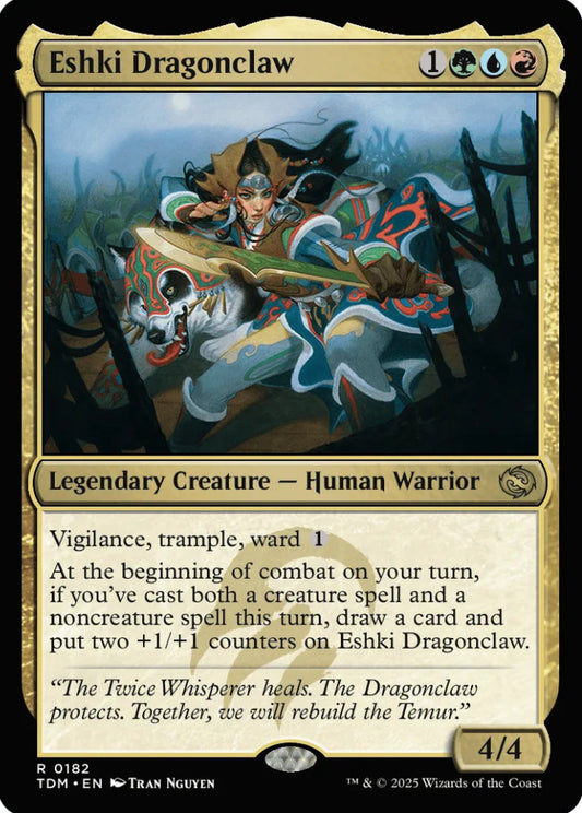 Eshki Dragonclaw TDM Legendary Creature Human Warrior NM