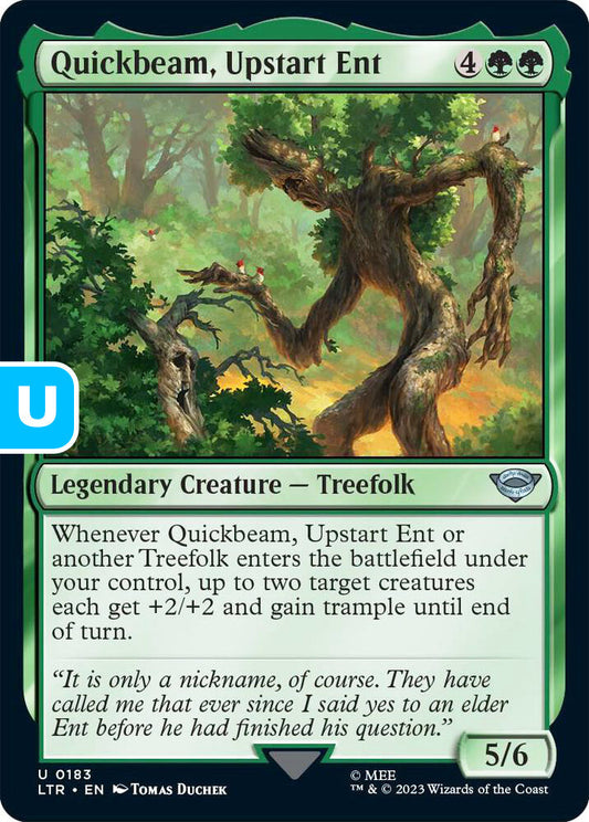 Quickbeam, Upstart Ent LTR Legendary Creature Treefolk NM
