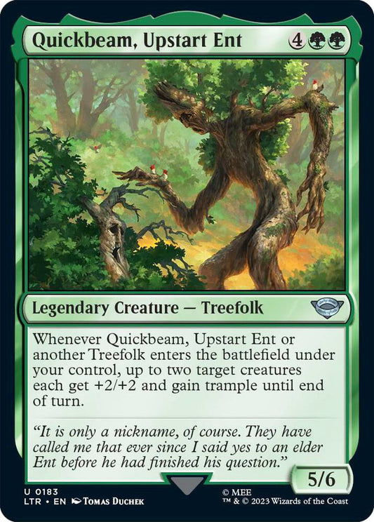Quickbeam, Upstart Ent LTR Legendary Creature Treefolk NM