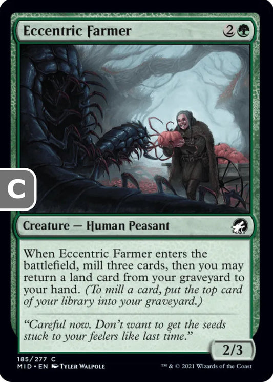 Eccentric Farmer MID Creature Human Peasant NM