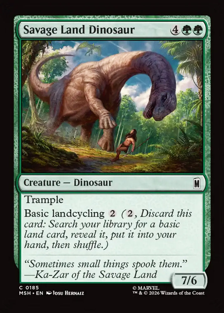 Savage Land Dinosaur MSH Creature Dinosaur NM