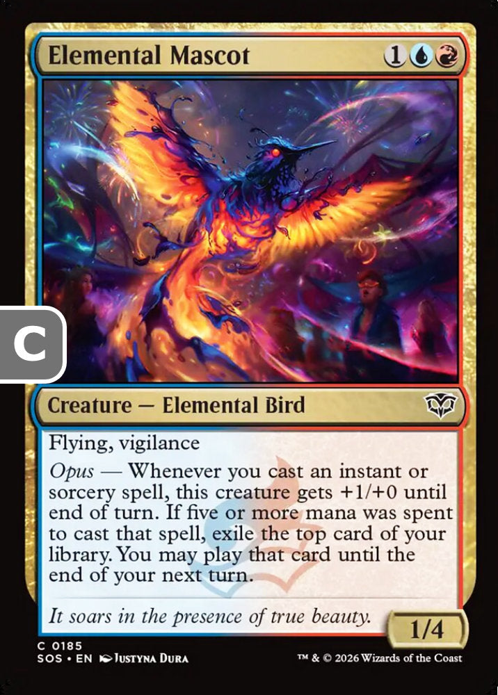 Elemental Mascot SOS Creature Elemental Bird NM