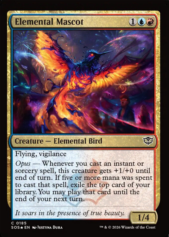 Elemental Mascot SOS Creature Elemental Bird *Foil* NM