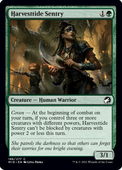Harvesttide Sentry MID Creature Human Warrior NM