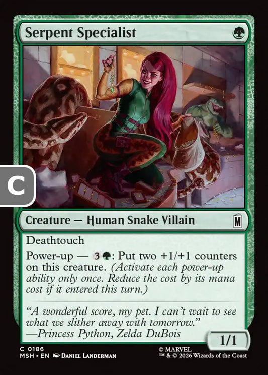 Serpent Specialist MSH Creature Human Snake Villain NM