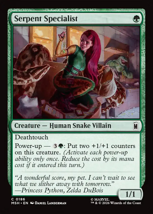 Serpent Specialist MSH Creature Human Snake Villain NM