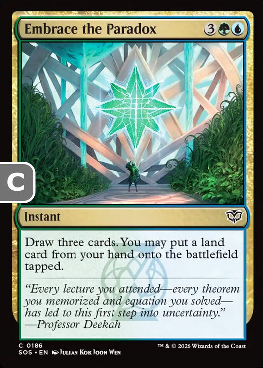 Embrace the Paradox SOS Instant  NM