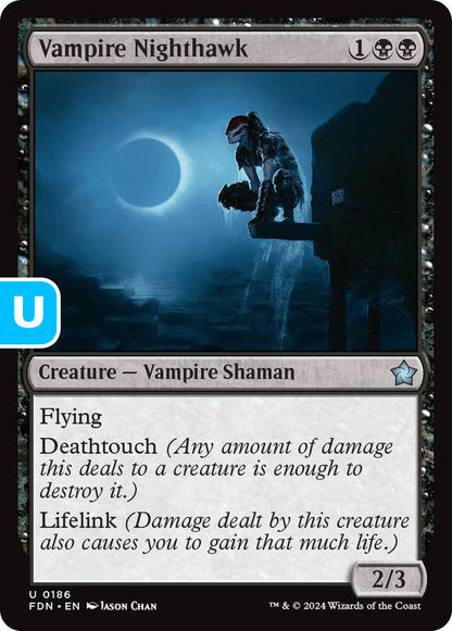 Vampire Nighthawk FDN Creature Vampire Shaman NM