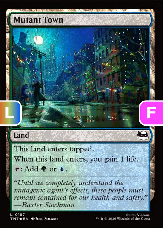 Mutant Town TMT Land  *Foil* NM