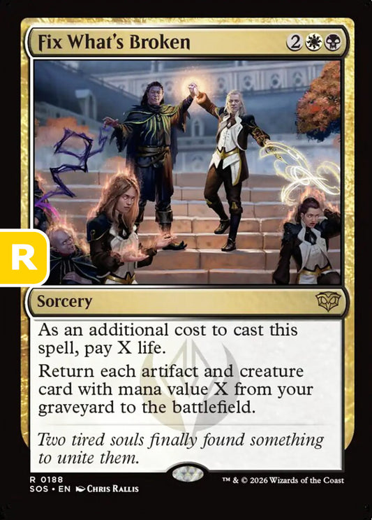Fix What's Broken SOS Sorcery  NM