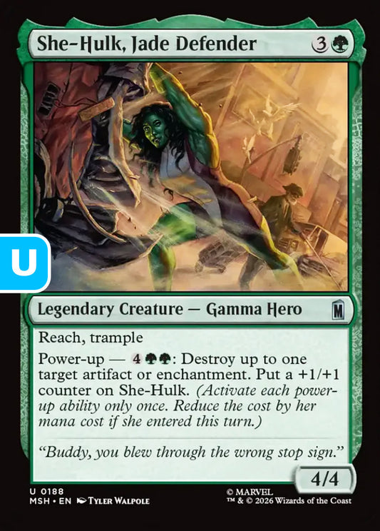 She-Hulk, Jade Defender MSH Legendary Creature Gamma Hero NM