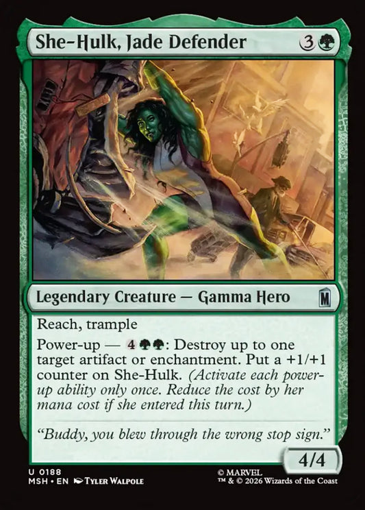 She-Hulk, Jade Defender MSH Legendary Creature Gamma Hero NM