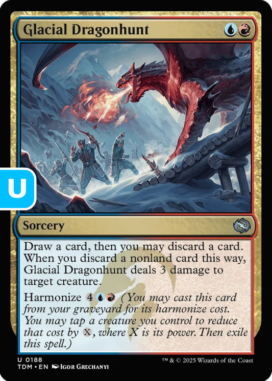 Glacial Dragonhunt TDM Sorcery  NM