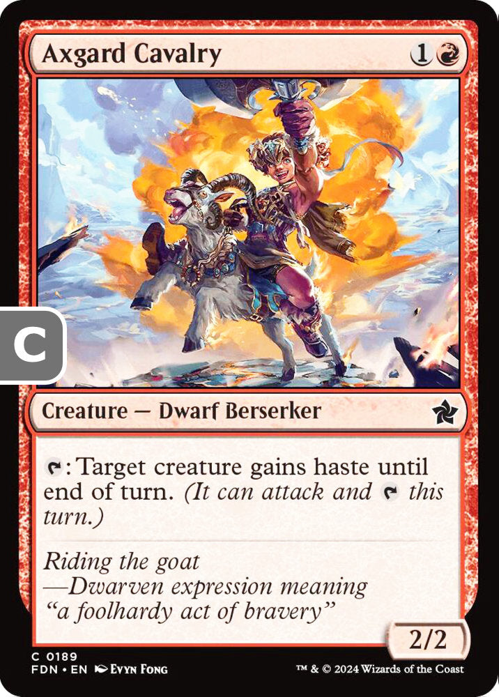 Axgard Cavalry FDN Creature Dwarf Berserker NM