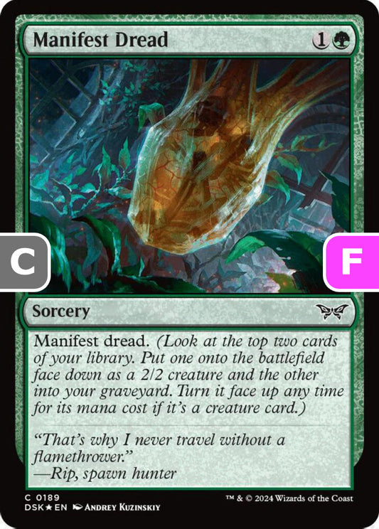 Manifest Dread DSK Sorcery  *Foil* NM