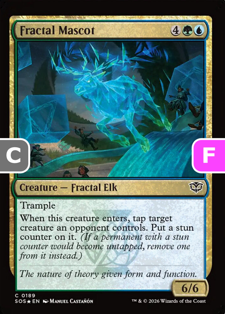 Fractal Mascot SOS Creature Fractal Elk *Foil* NM