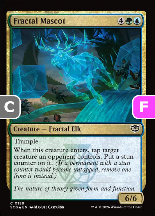 Fractal Mascot SOS Creature Fractal Elk *Foil* NM