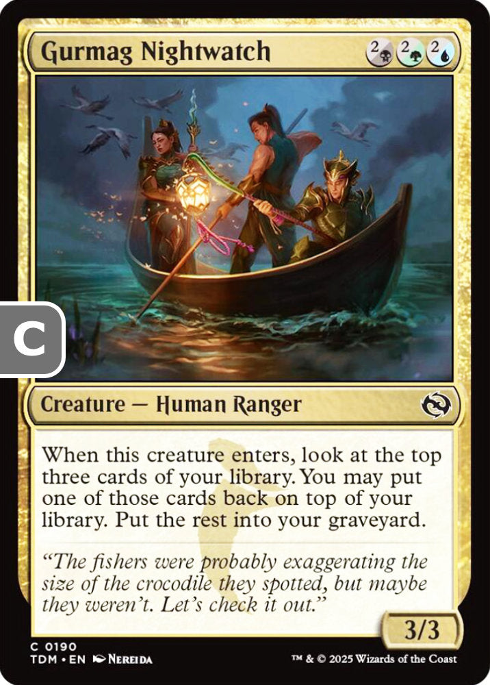 Gurmag Nightwatch TDM Creature Human Ranger NM