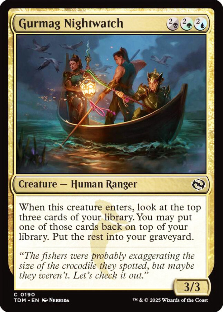 Gurmag Nightwatch TDM Creature Human Ranger NM