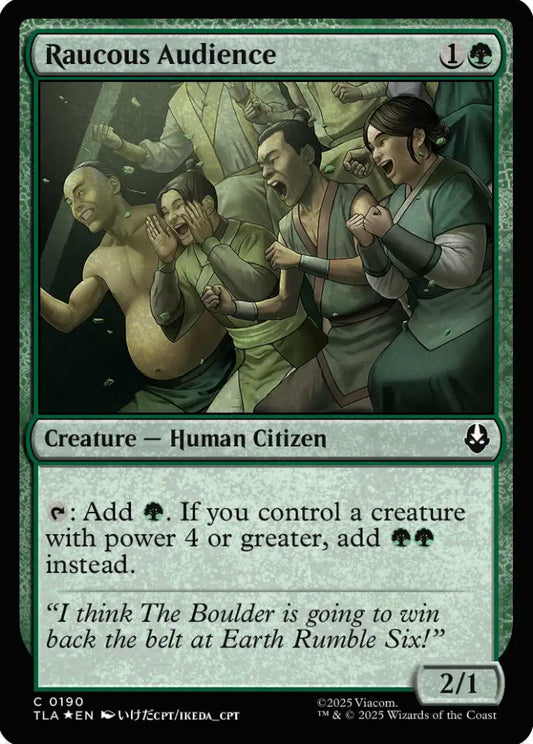 Raucous Audience TLA Creature Human Citizen *Foil* NM