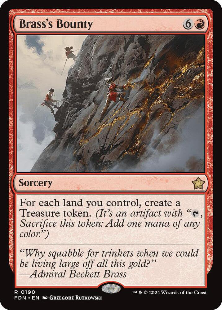 Brass's Bounty FDN Sorcery  NM