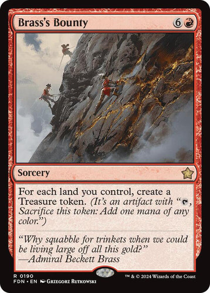 Brass's Bounty FDN Sorcery  NM