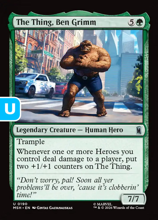 The Thing, Ben Grimm MSH Legendary Creature  Human Hero NM