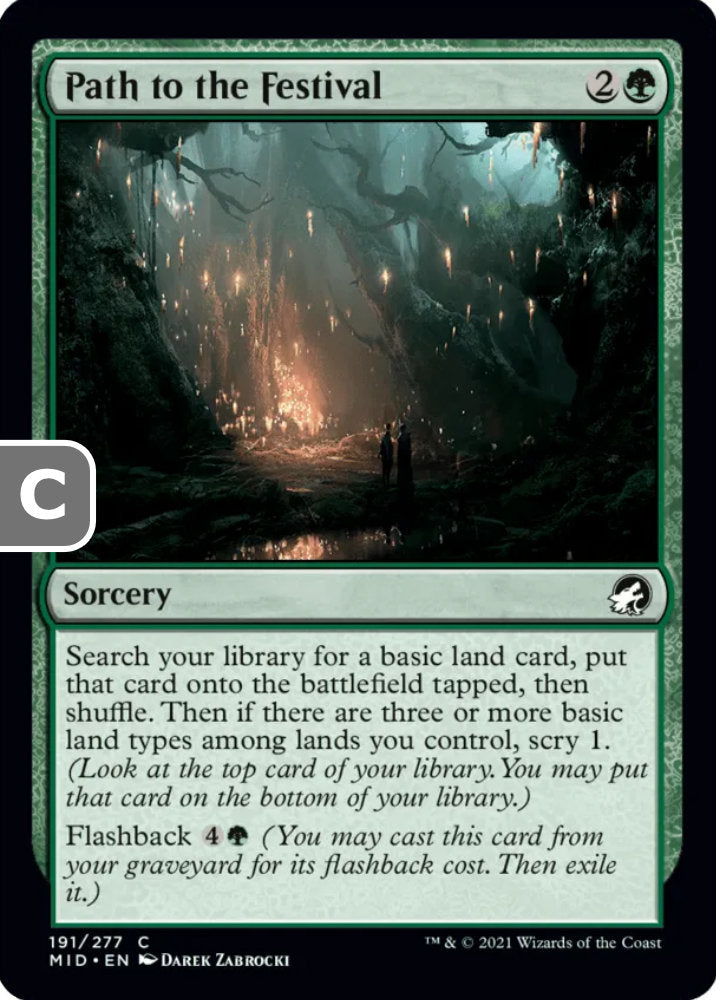 Path to the Festival MID Sorcery  NM