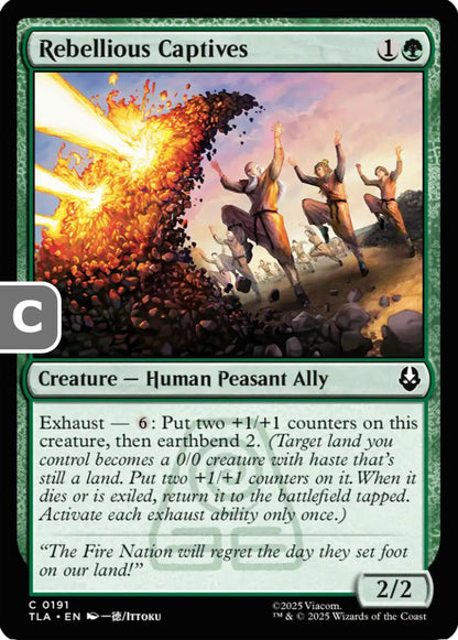 Rebellious Captives TLA Creature Human Peasant Ally NM