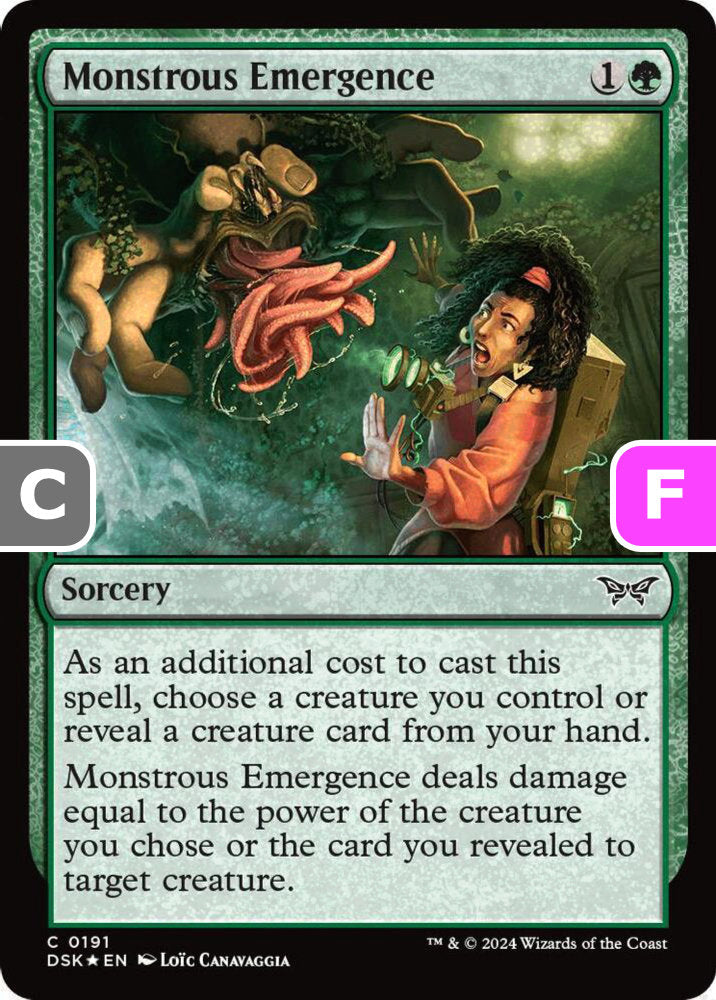 Monstrous Emergence DSK Sorcery  *Foil* NM