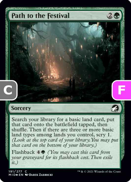 Path to the Festival MID Sorcery  *Foil* NM