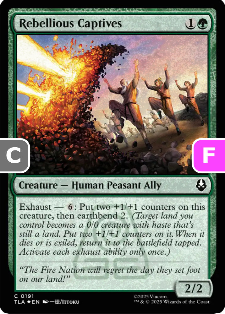 Rebellious Captives TLA Creature Human Peasant Ally *Foil* NM