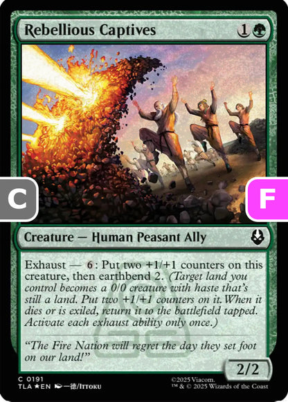 Rebellious Captives TLA Creature Human Peasant Ally *Foil* NM