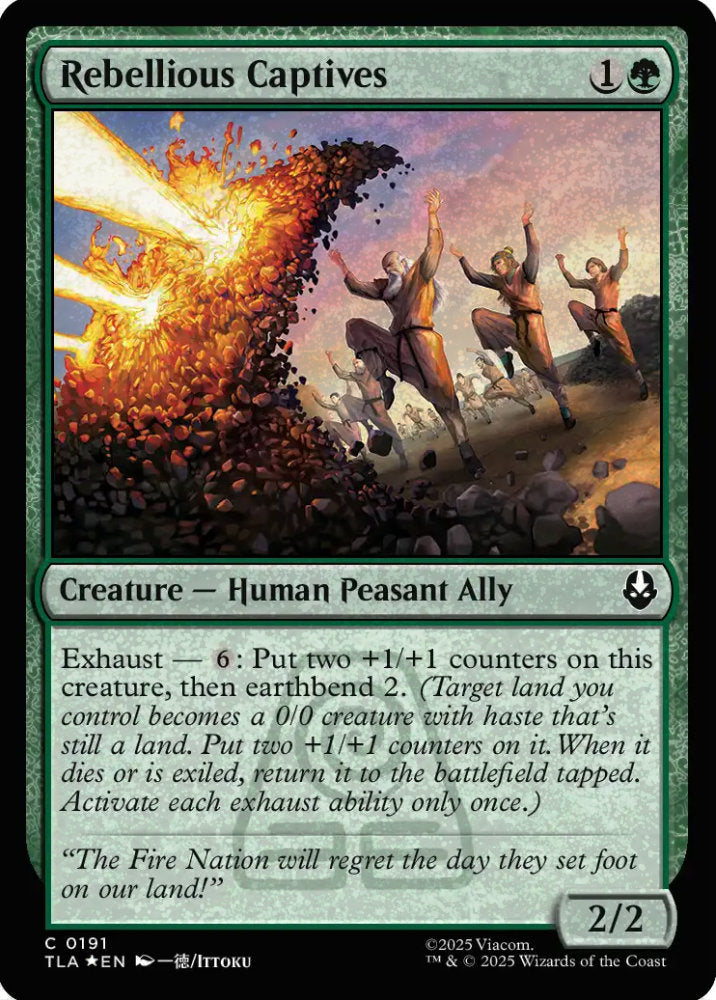 Rebellious Captives TLA Creature Human Peasant Ally *Foil* NM