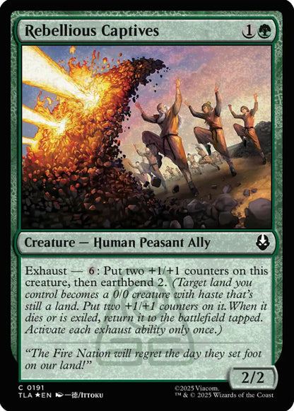 Rebellious Captives TLA Creature Human Peasant Ally *Foil* NM