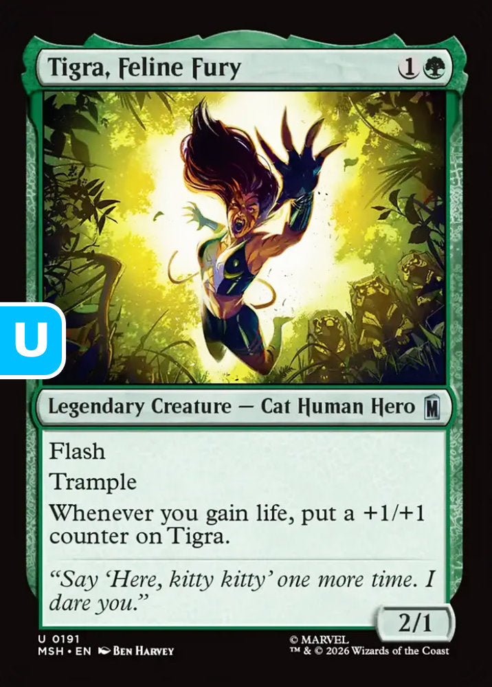 Tigra, Feline Fury MSH Legendary Creature Cat Human Hero NM