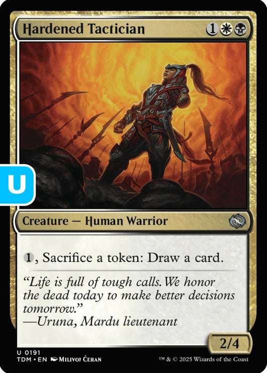 Hardened Tactician TDM Creature Human Warrior NM