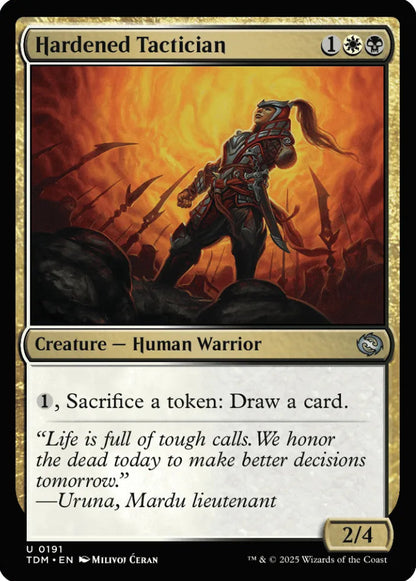 Hardened Tactician TDM Creature Human Warrior NM