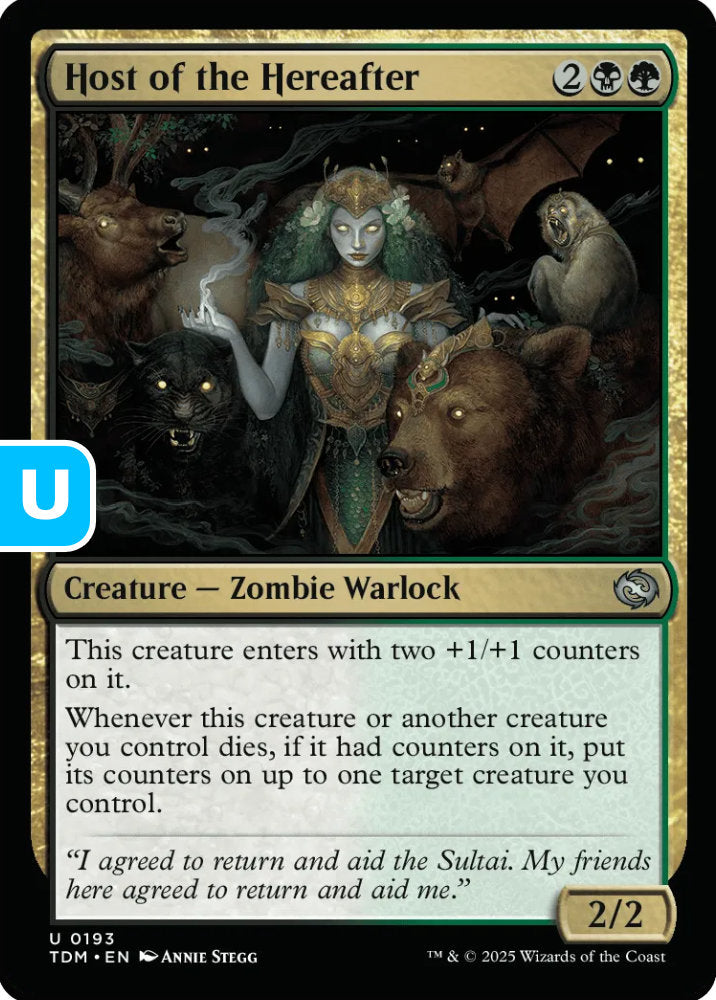 Host of the Hereafter TDM Creature Zombie Warlock NM