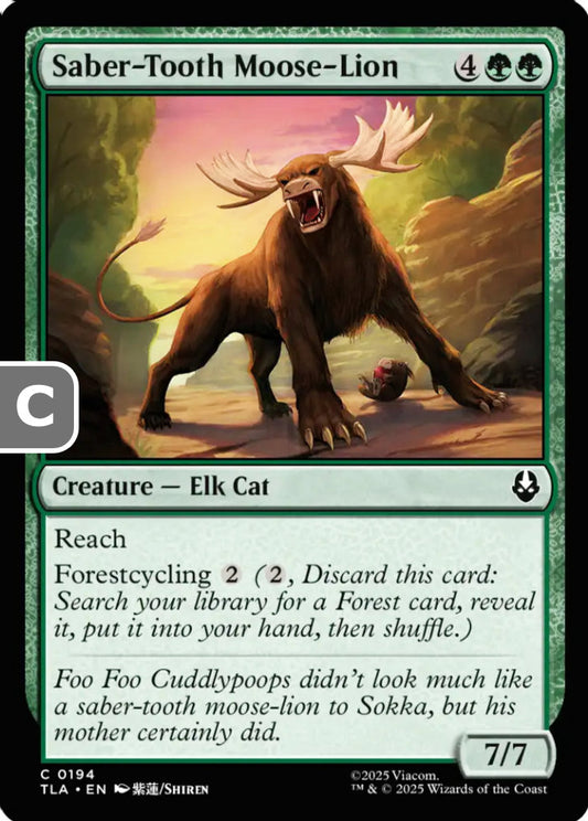 Saber-Tooth Moose-Lion TLA Creature Elk Cat NM