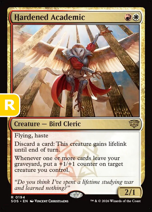 Hardened Academic SOS Creature Bird Cleric NM