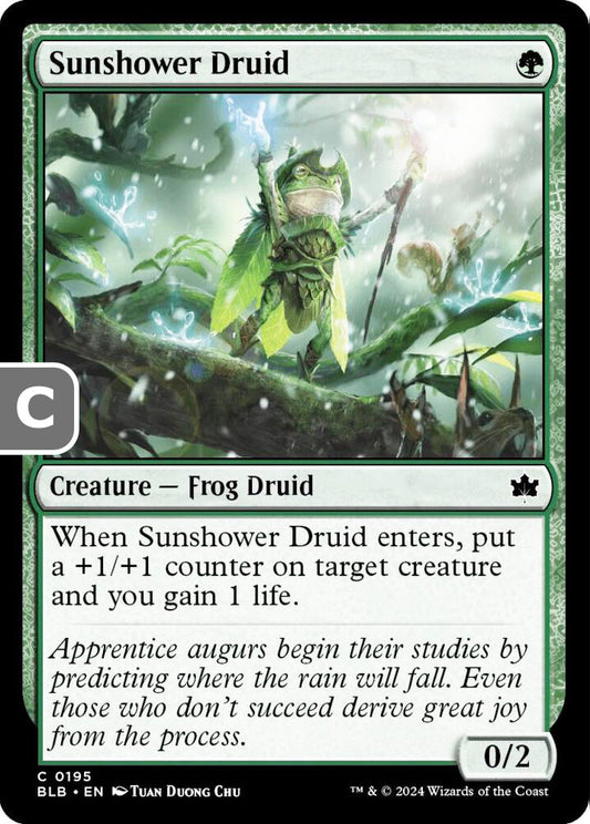 Sunshower Druid BLB Creature Frog Druid NM