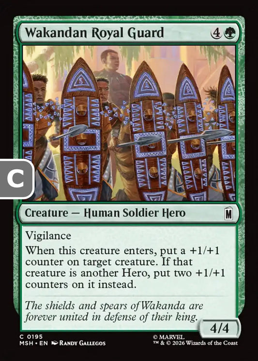 Wakandan Royal Guard MSH Creature Human Soldier Hero NM