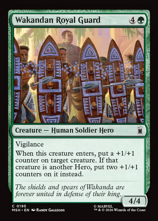 Wakandan Royal Guard MSH Creature Human Soldier Hero NM