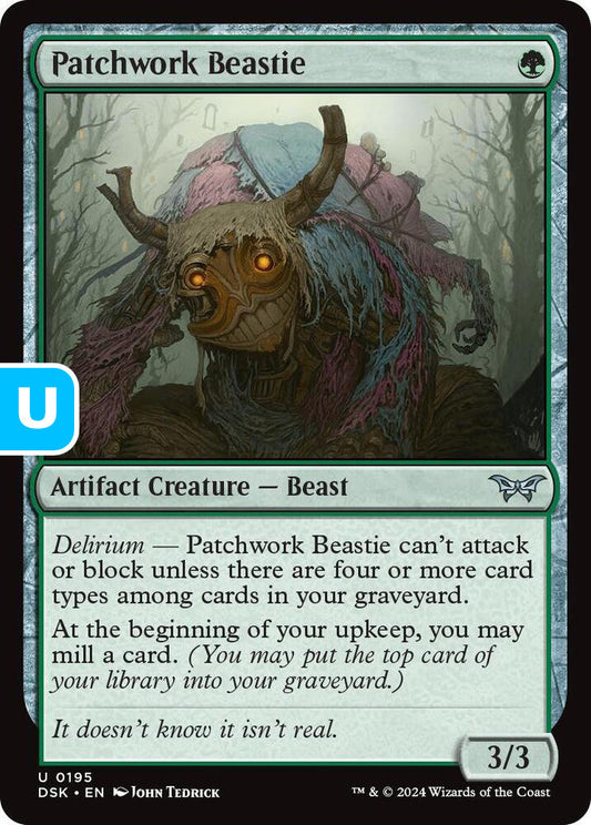Patchwork Beastie DSK Artifact Creature Beast NM