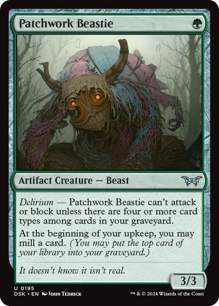 Patchwork Beastie DSK Artifact Creature Beast NM