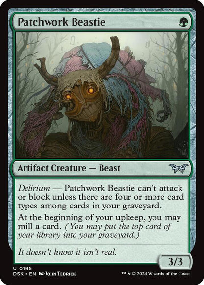 Patchwork Beastie DSK Artifact Creature Beast NM
